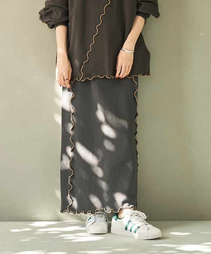 mellow sweat skirt (charcoal) *JP