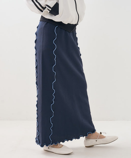 mellow sweat skirt (navy) *JP