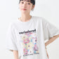 flower painting tee (light grey) *JP