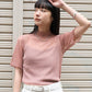 sheer glitter top (pink) *JP