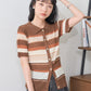 sheer border shirt (camel) *JP