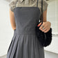 pleated camisole dress (grey) *JP