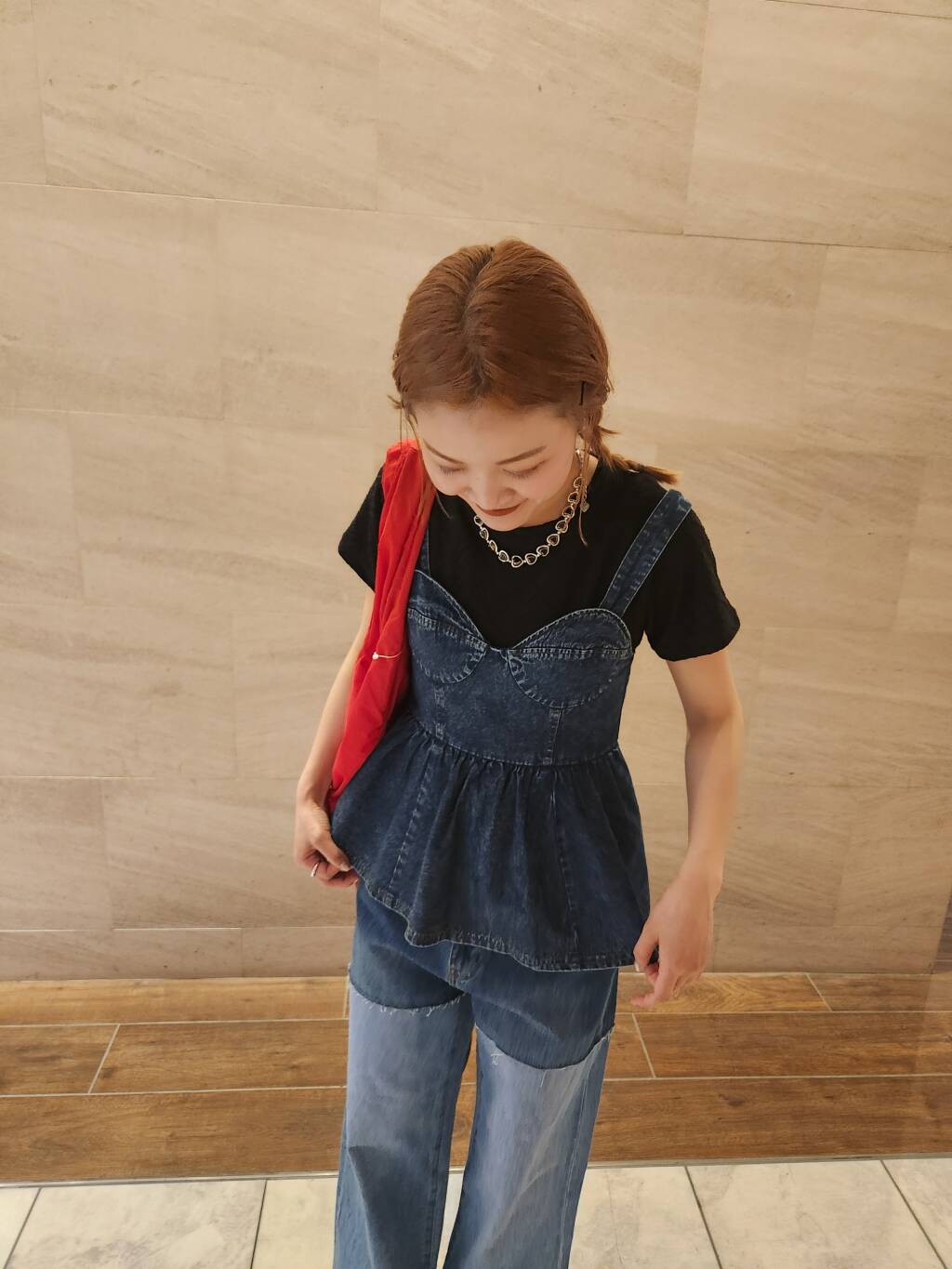 『高橋愛×KBF』denim bustier (blue) *JP