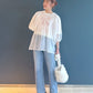 organdy volume blouse (white) *JP