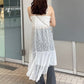 irregular lace ops (white) *JP