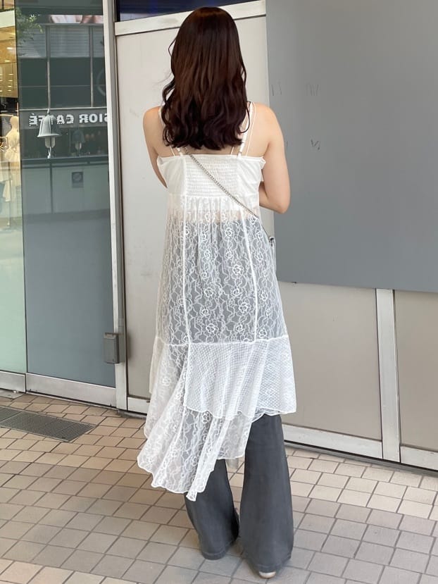 irregular lace ops (white) *JP