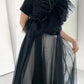 『高橋愛×KBF』frilled tulle dress (black) *JP