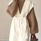 v-neck ribbon one piece (ivory) *JP