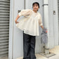 sheer boucle blouse (ivory) *JP