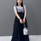 2way nylon gathered skirt (black) *JP