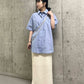 tie set long shirt (blue) *JP