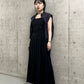 pleated camisole dress (black) *JP