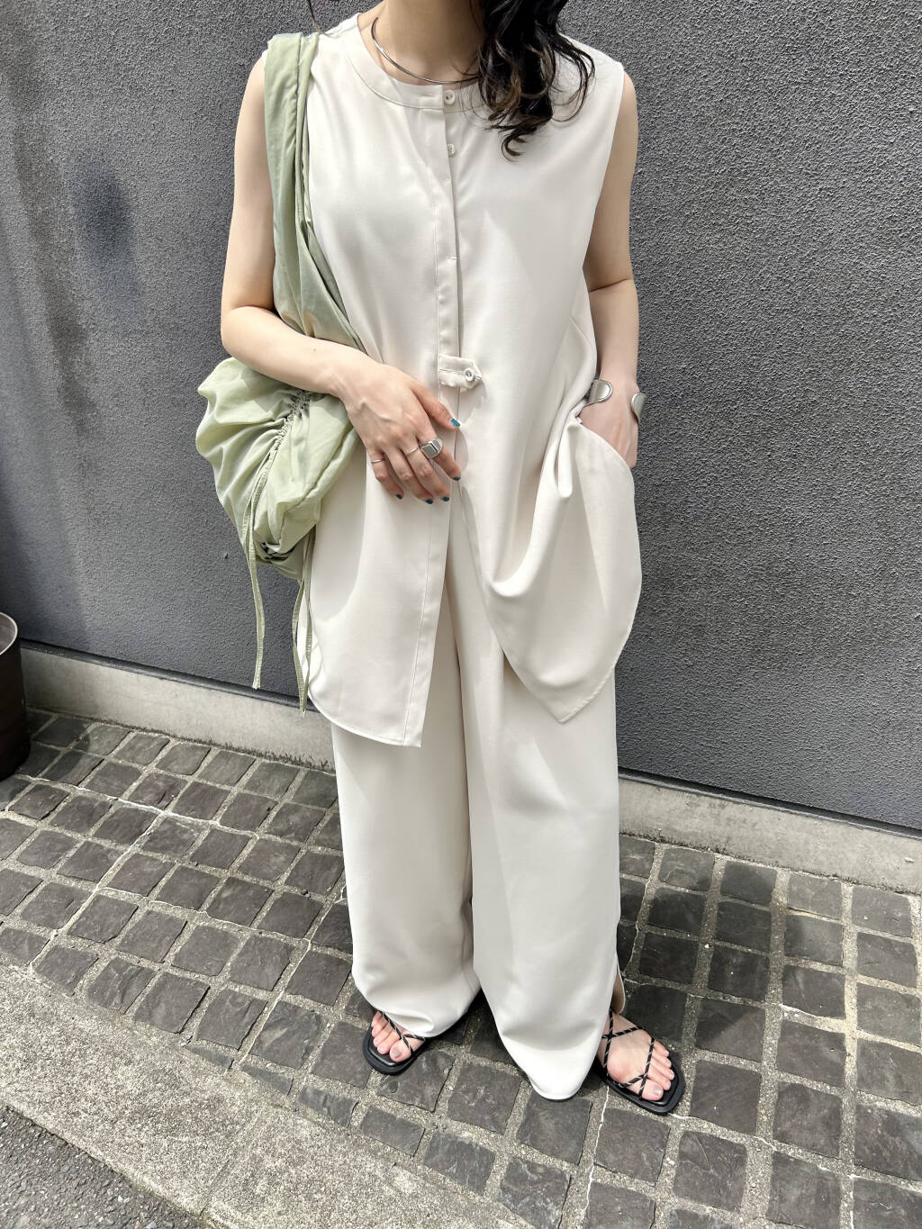 design balloon bag (khaki) *JP