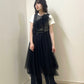 『高橋愛×KBF』frilled tulle dress (black) *JP