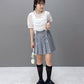 front draw sheer top (white) *JP