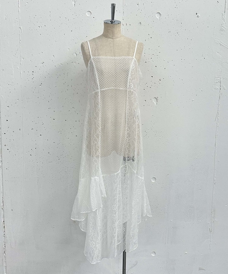 irregular lace ops (white) *JP