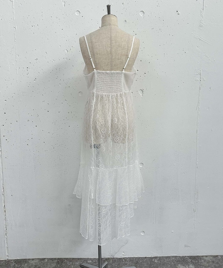 irregular lace ops (white) *JP