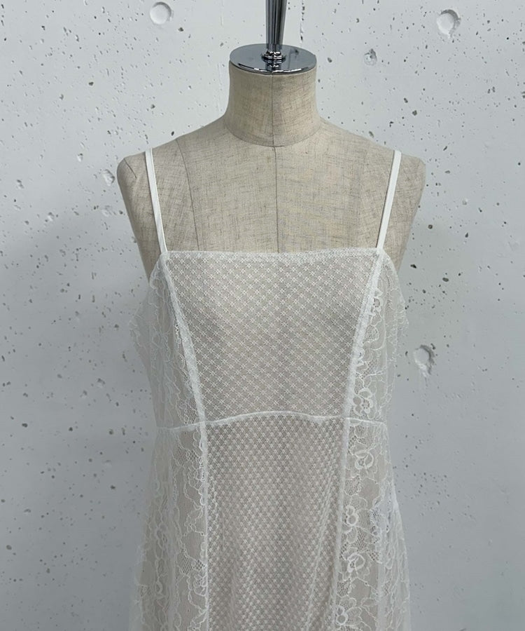 irregular lace ops (white) *JP