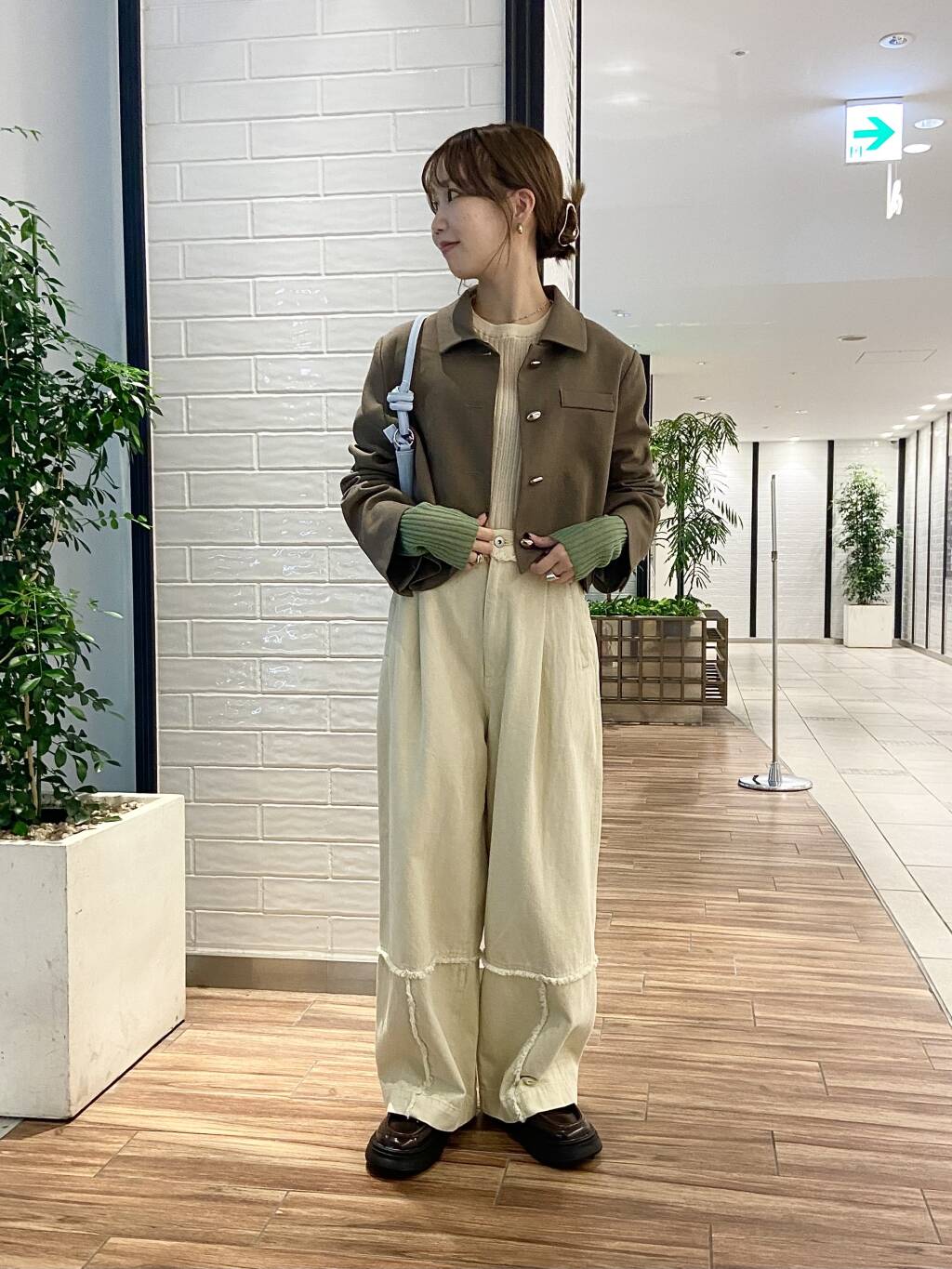 fringe straight pants (ivory) *JP