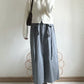 street drawstring skirt (light grey)