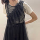 『高橋愛×KBF』frilled tulle dress (black) *JP