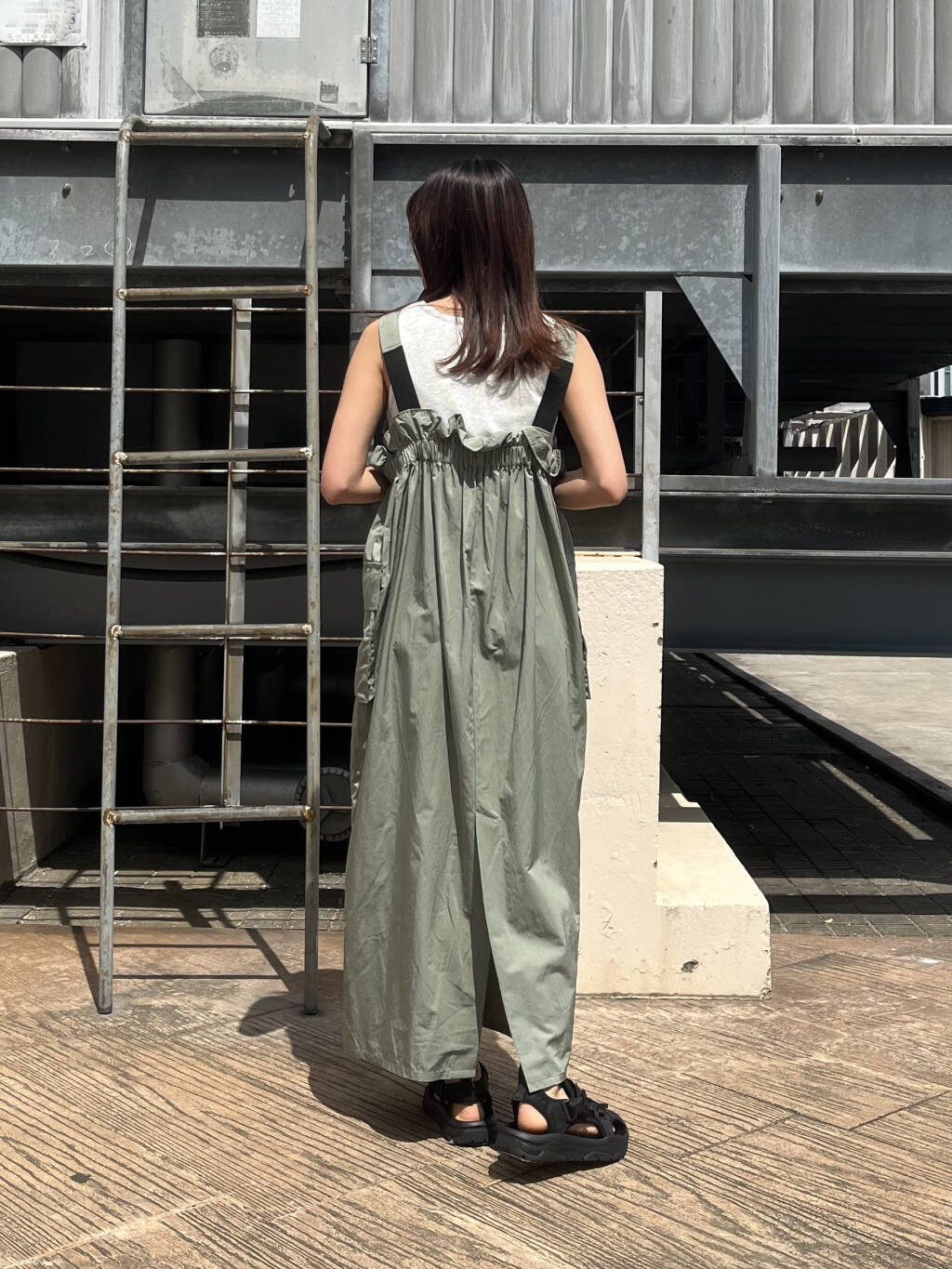 military ruffle ops (khaki) *JP