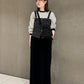 multiway denim tube top (black) *JP