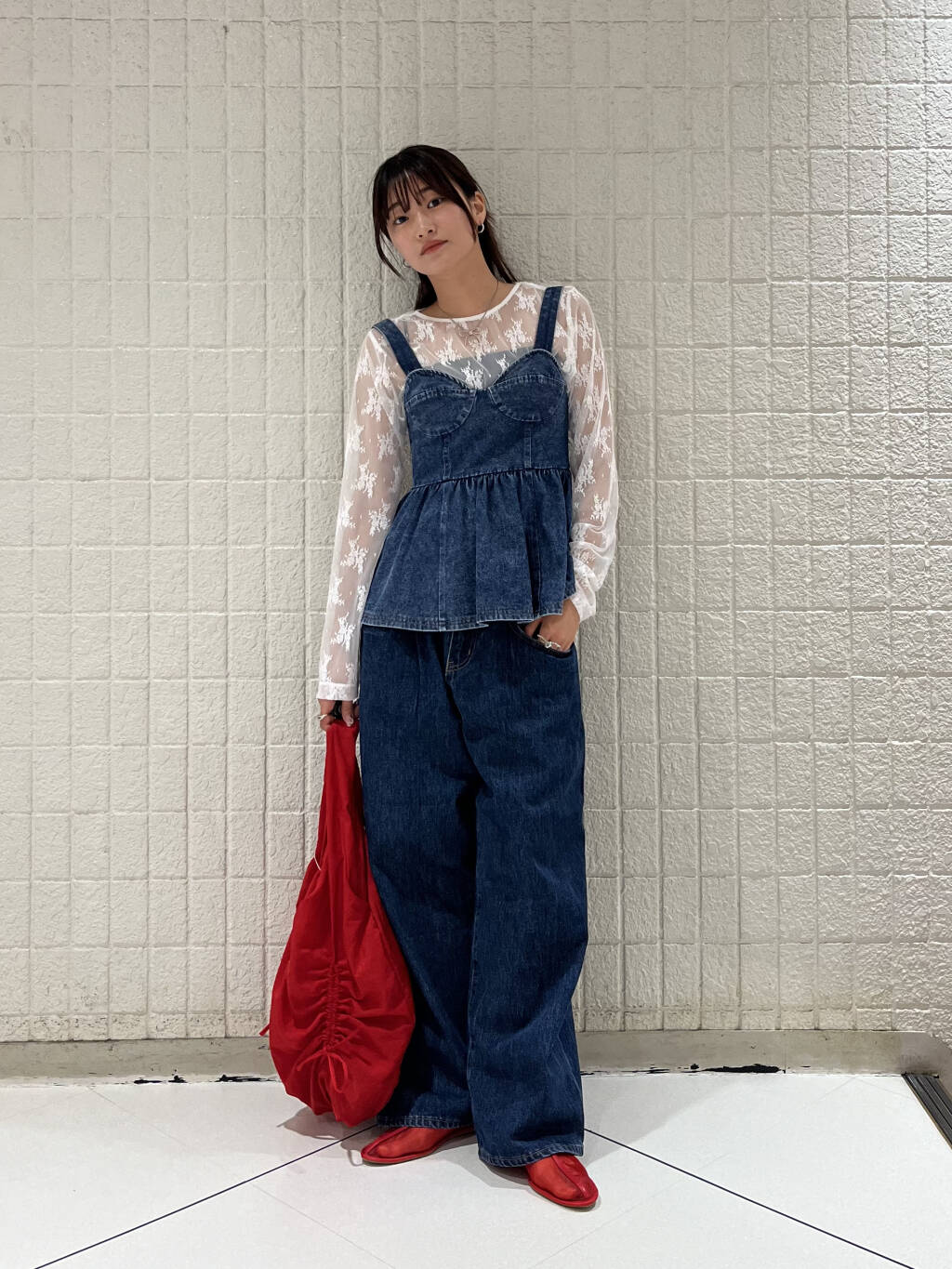 『高橋愛×KBF』denim bustier (blue) *JP