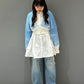 gradient short cardigan (off mix) *JP