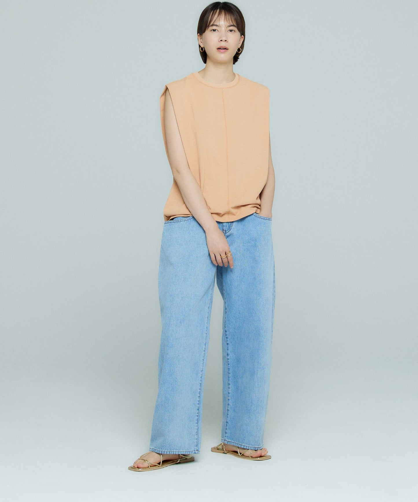 BIG pocket jeans (light blue) *JP