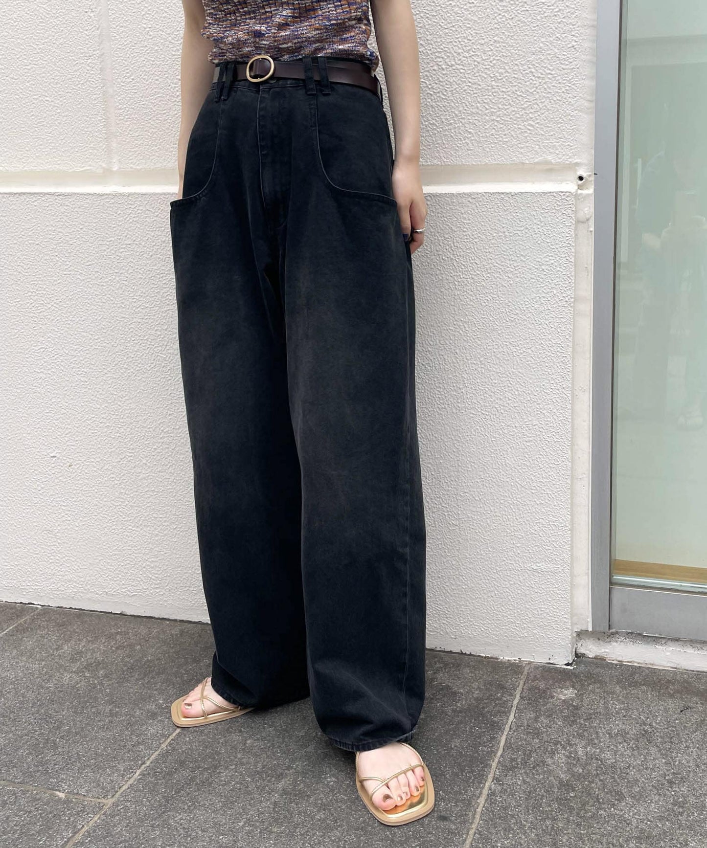 BIG pocket jeans (black) *JP