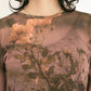 graphic sheer top (flower) *JP