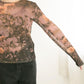 graphic sheer top (flower) *JP