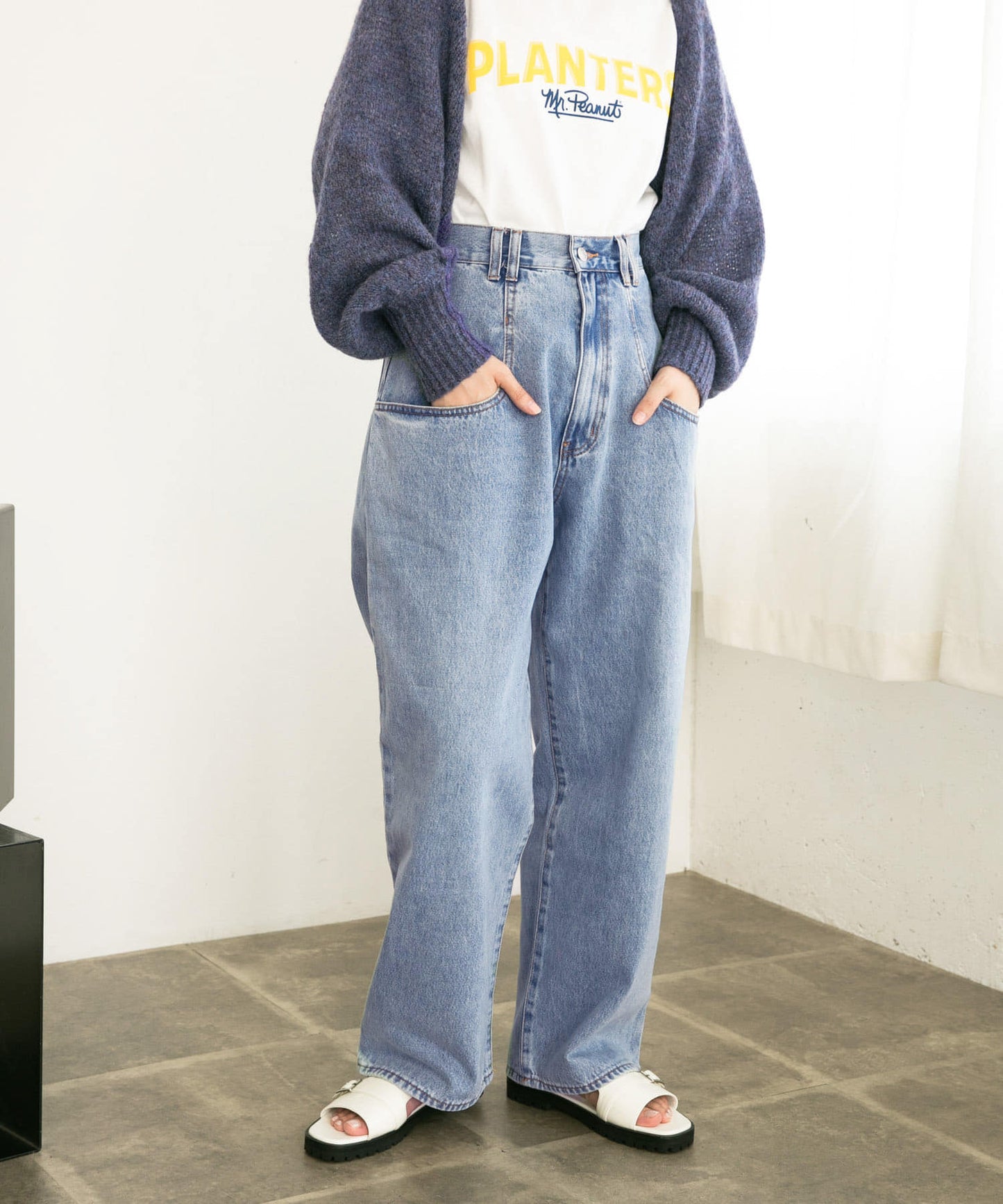 BIG pocket jeans (light blue) *JP