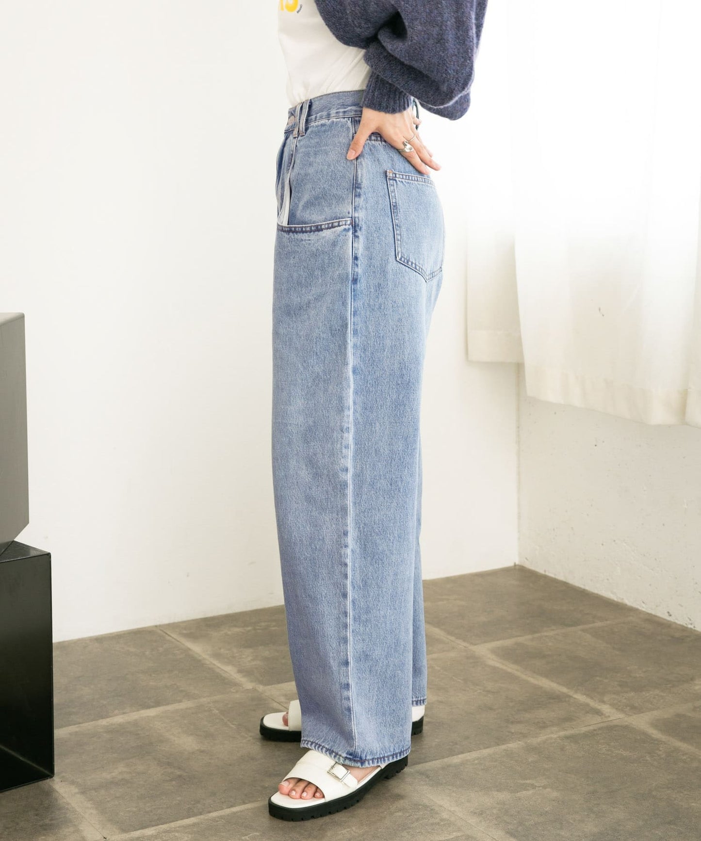 BIG pocket jeans (light blue) *JP