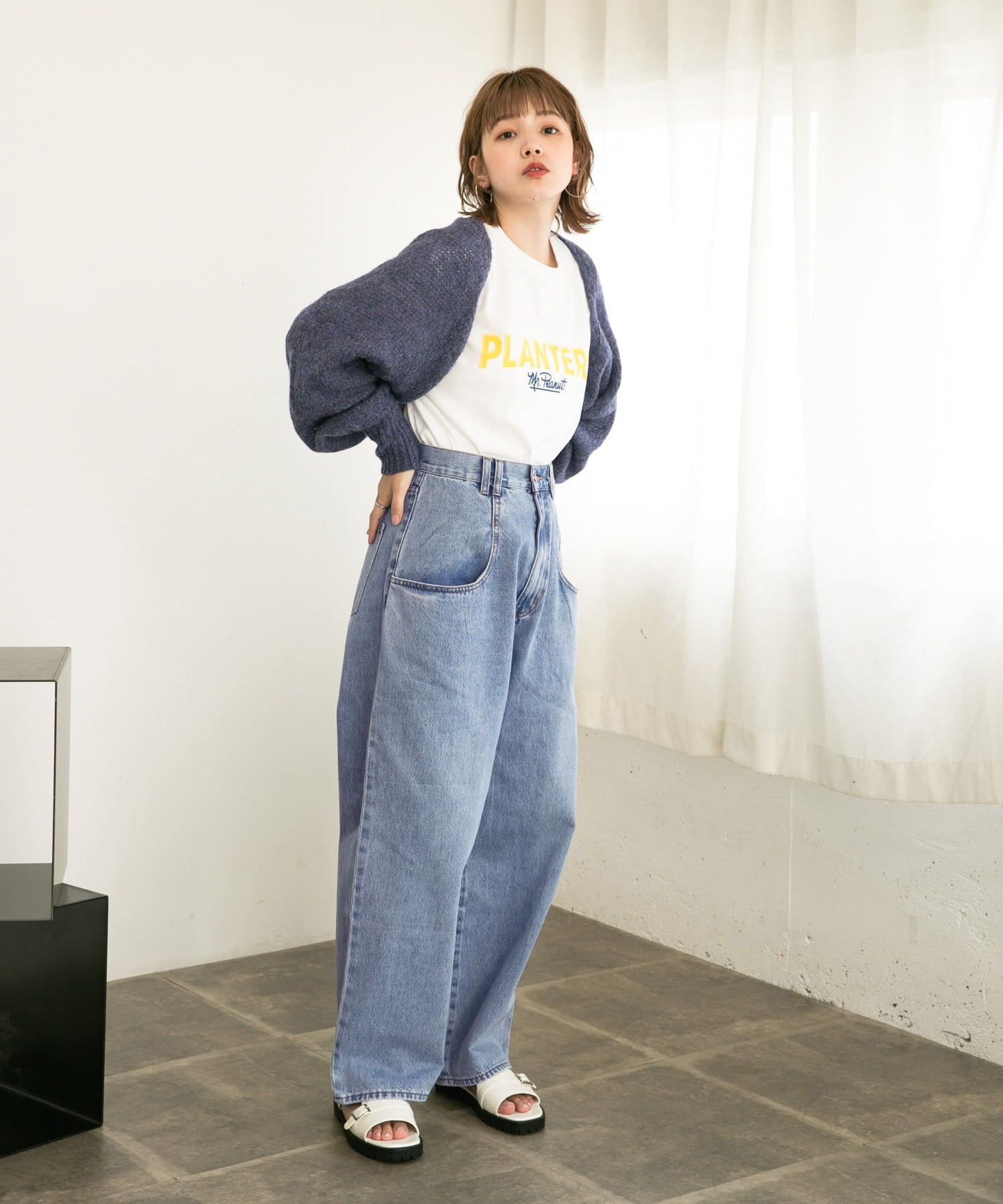 BIG pocket jeans (light blue) *JP