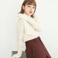 overshawl high neck knit (ivory) *JP