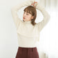 overshawl high neck knit (ivory) *JP