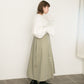 pleated jumper skirt (beige)