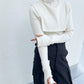 overshawl high neck knit (ivory) *JP