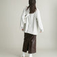 faux leather tight skirt (brown) *JP