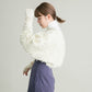 2way fringe cardigan (ivory) *JP