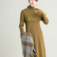 overshawl knit ops (khaki) *JP