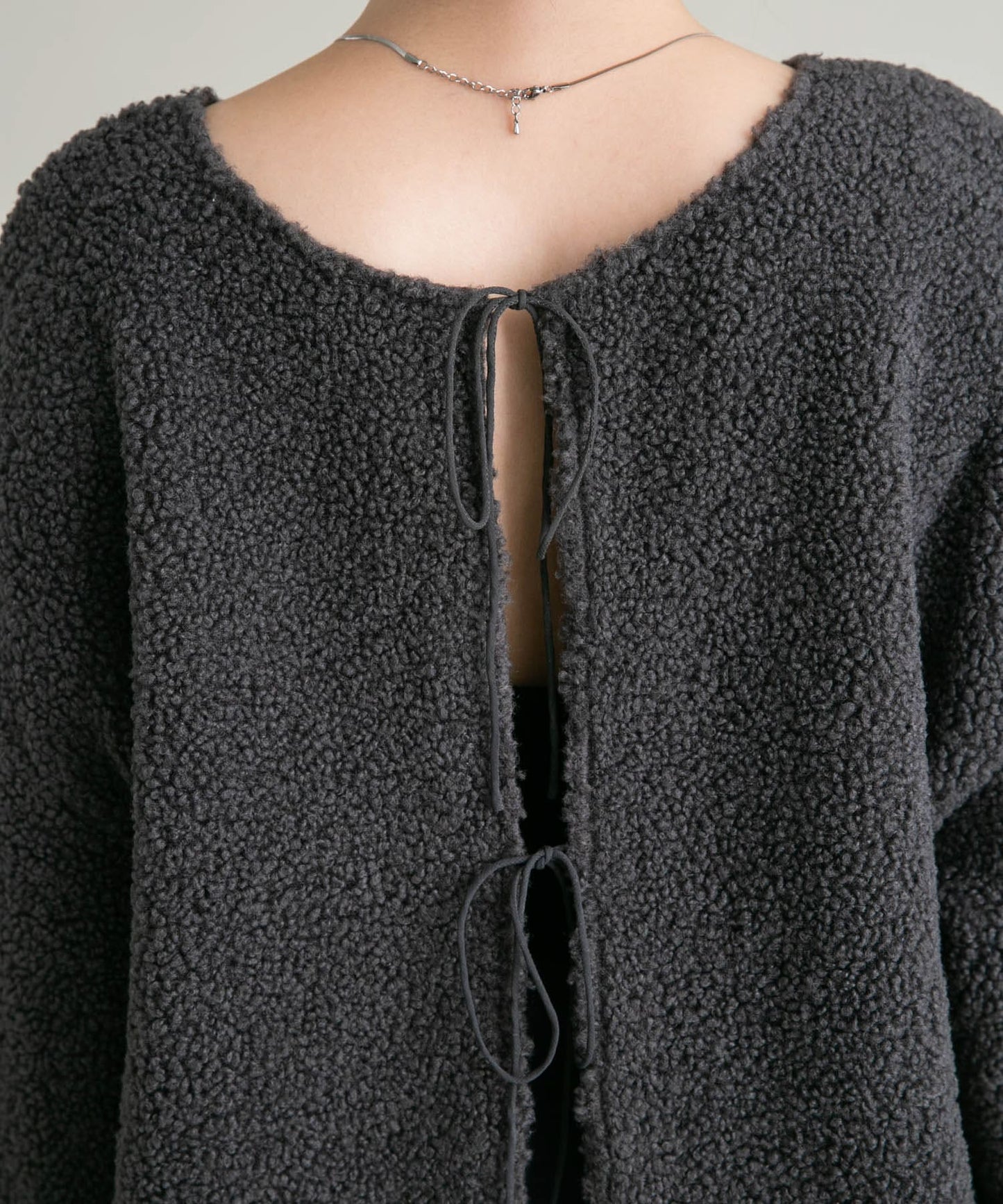 2way ribbon outer (charcoal) *JP