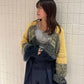 gradient short cardigan (navy mix) *JP