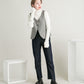 overshawl high neck knit (ivory) *JP