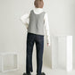 overshawl high neck knit (ivory) *JP