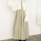 pleated jumper skirt (beige)