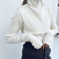 overshawl high neck knit (ivory) *JP