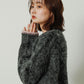 shaggy cardigan (charcoal) *JP